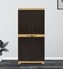 Freedom Plastic Kids 2 Door Wardrobe in Brown Colour