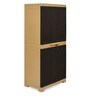 Freedom Plastic Kids 2 Door Wardrobe in Brown Colour