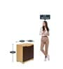 Freedom Plastic Kids 2 Door Narrow Wardrobe In Weather Brown & Biscuit Colour