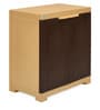 Freedom Plastic Kids 2 Door Narrow Wardrobe In Weather Brown & Biscuit Colour