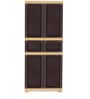 Freedom Plastic Kids 2 Door Large Wardrobe In Weather Brown & Biscuit Colour