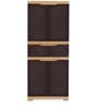 Freedom Plastic Kids 2 Door Large Wardrobe In Weather Brown & Biscuit Colour