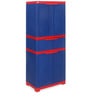 Freedom Plastic Kids 2  Door Wardrobe in Blue & Red Colour