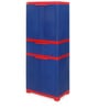 Freedom Plastic Kids 2  Door Wardrobe in Blue & Red Colour