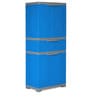 Freedom Plastic Plastic Cabinet in Blue & Grey Finish
