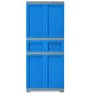 Freedom Plastic Plastic Cabinet in Blue & Grey Finish