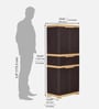 Freedom Plastic Cabinet With 1 Drawer In Weather Brown Colour