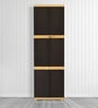 Freedom Plastic Kids 3 Tier Wardrobe In Weather Brown & Biscuit Colour