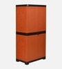 Freedom Plastic Shoe Cabinet in Rust & Weathered Brown Finish