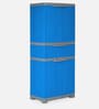 Freedom Plastic Plastic Cabinet in Blue & Grey Finish