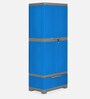 Freedom Plastic Kids 2 Door Medium Wardrobe In Blue & Grey Colour