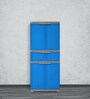 Freedom Plastic Plastic Cabinet in Blue & Grey Finish