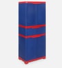 Freedom Plastic Kids 2  Door Wardrobe in Blue & Red Colour