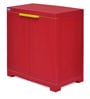 Freedom Plastic Kids 2  Door Small Wardrobe in Bright Red & Yellow Colour