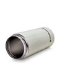 White  Atom 400ml Stainless Steel 1 Pc Vacuum Tumbler