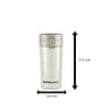 White  Atom 400ml Stainless Steel 1 Pc Vacuum Tumbler