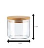 Transparent Borosilicate 400ml Borosilicate Glass (Set of 2) Glass Jar