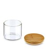 Transparent Borosilicate 400ml Borosilicate Glass (Set of 2) Glass Jar
