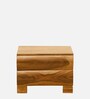 Freemont Sheesham Wood Bedside Chest In Rustic Teak Finish