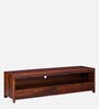 Freemont Sheesham Wood TV Console in Scratch Resistant Honey Oak Finish for TVs up to 70"