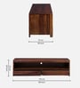 Freemont Sheesham Wood TV Console in Scratch Resistant Provincial Teak Finish for TVs up to 70"