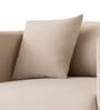 Frejol Velvet 1 Seater Sofa In Cream Colour