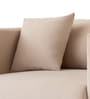 Frejol Velvet 1 Seater Sofa In Cream Colour