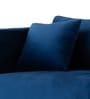 Frejol Velvet 1 Seater Sofa In Navy Blue Colour