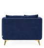Frejol Velvet 1 Seater Sofa In Navy Blue Colour