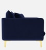 Frejol Velvet 1 Seater Sofa In Navy Blue Colour