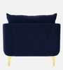 Frejol Velvet 1 Seater Sofa In Navy Blue Colour