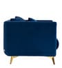 Frejol Velvet 1 Seater Sofa In Navy Blue Colour