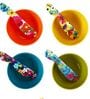 French Bull- Garden Florals Multicolour Melamine (Set of 4) Spreader Set