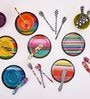 French Bull- Garden Florals Multicolour Melamine (Set of 4) Table Spoon