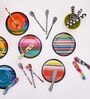 French Bull- Garden Florals Multicolour Melamine (Set of 4) Table Spoon
