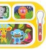 French Bull- Jungle Multicolour Melamine (Set of 4) Kids Dinner Set