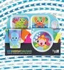 French Bull- Ocean Multicolour Melamine (Set of 4) Kids Dinner Set