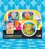 French Bull- Ocean Multicolour Melamine (Set of 4) Kids Dinner Set