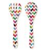 French Bull- Ziggy Multicolour Melamine (Set of 2) Salad Server Set