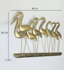 Iron French Flamingo Multicolour Floral Wall Art