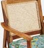 French Sheesham Wood  Arm Chair in Spring Bloom Print Colour