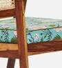 French Sheesham Wood  Arm Chair in Spring Bloom Print Colour