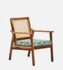 French Sheesham Wood  Arm Chair in Spring Bloom Print Colour