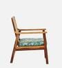 French Sheesham Wood  Arm Chair in Spring Bloom Print Colour