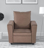 Fresno 1 Seater Sofa In Brown Colour