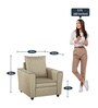 Fresno 1 Seater Sofa In Beige Colour