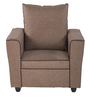 Fresno 1 Seater Sofa In Brown Colour