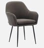 Freya Fabric Arm Chair In Grey Color