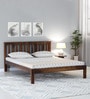 Freya Sheesham Wood King Size Bed In Provincial Teak Finish