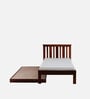 Freya Sheesham Wood Single Bed In Honey Oak Finish With Trundle